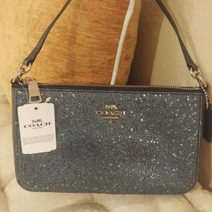Coach clutch in midnight , NWT